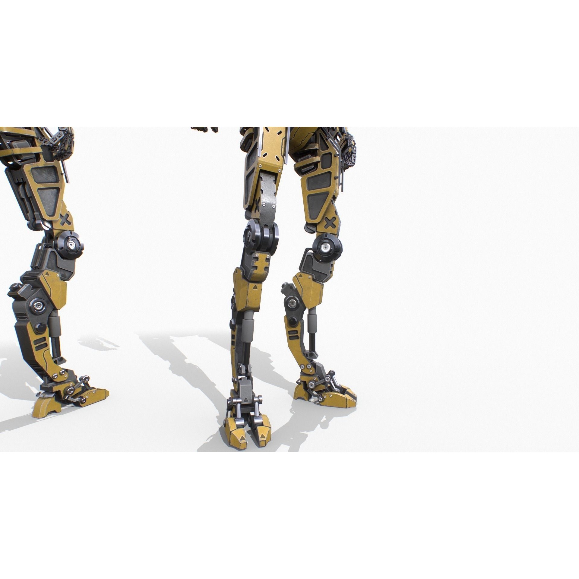 Industrial Robot - Low-Poly Game-Ready 3D Model - View 9