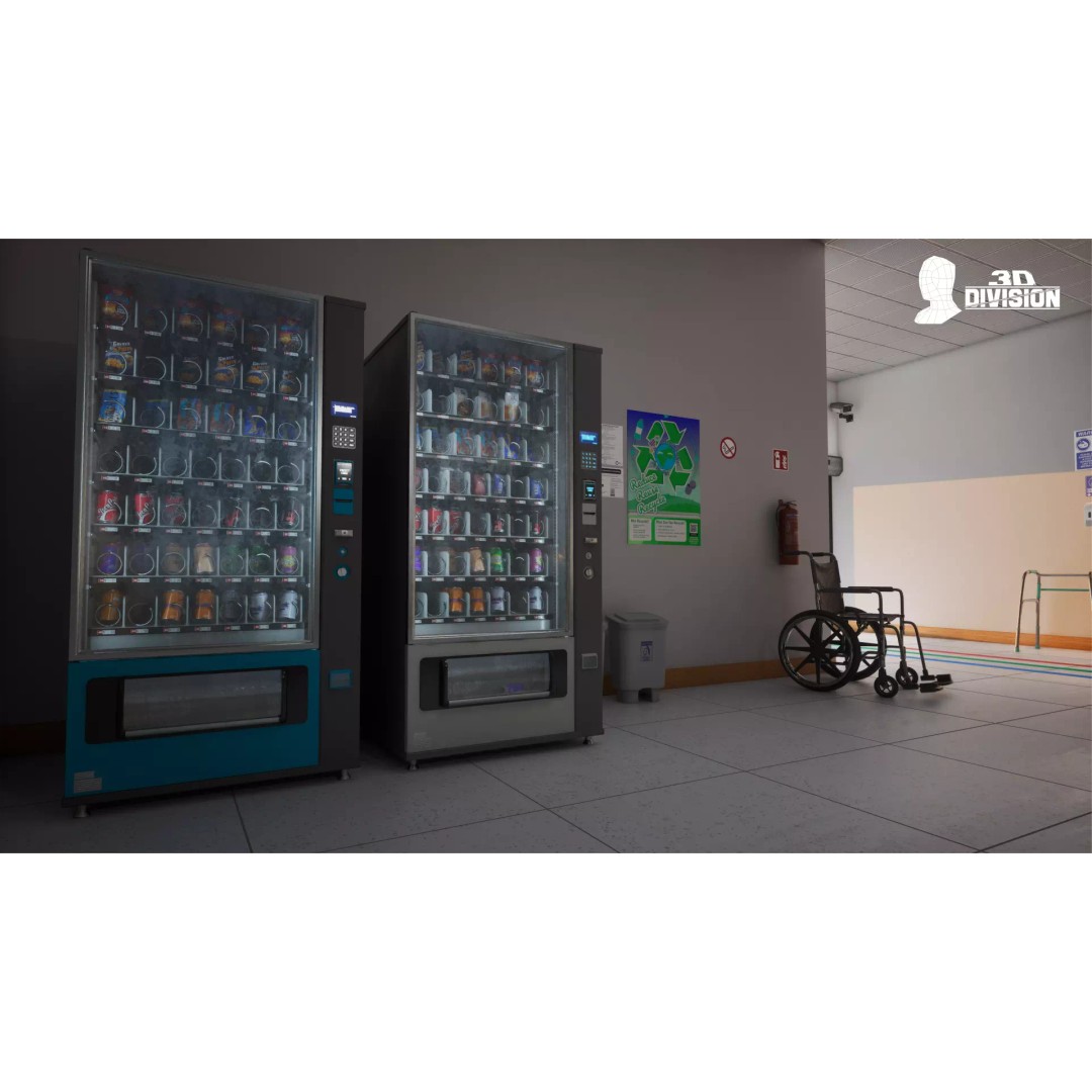 Modern Hospital Reception 3D Model – Low Poly PBR Game Asset, Unreal Engine - View 10