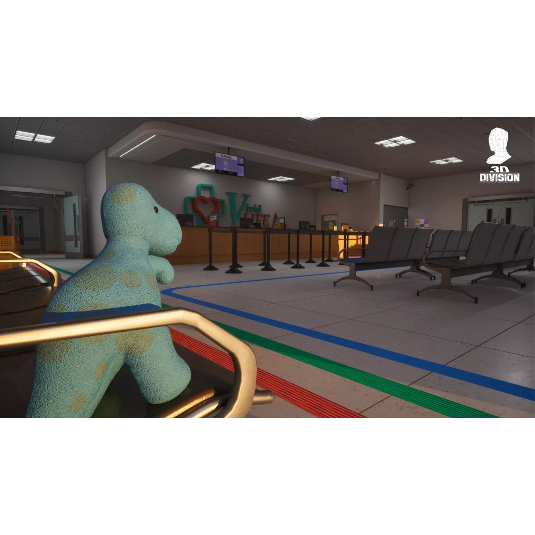 Modern Hospital Reception 3D Model – Low Poly PBR Game Asset, Unreal Engine - View 13