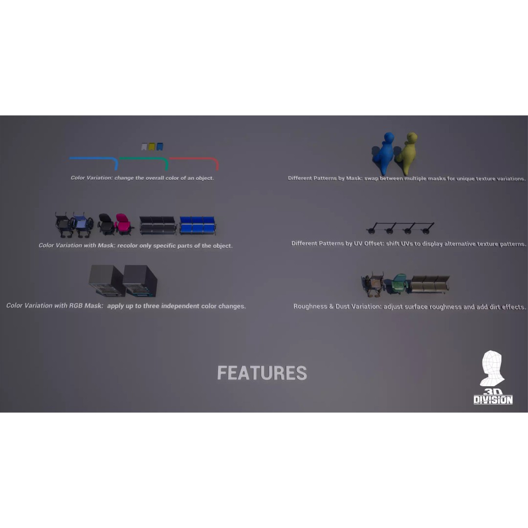 Modern Hospital Reception 3D Model – Low Poly PBR Game Asset, Unreal Engine - View 19