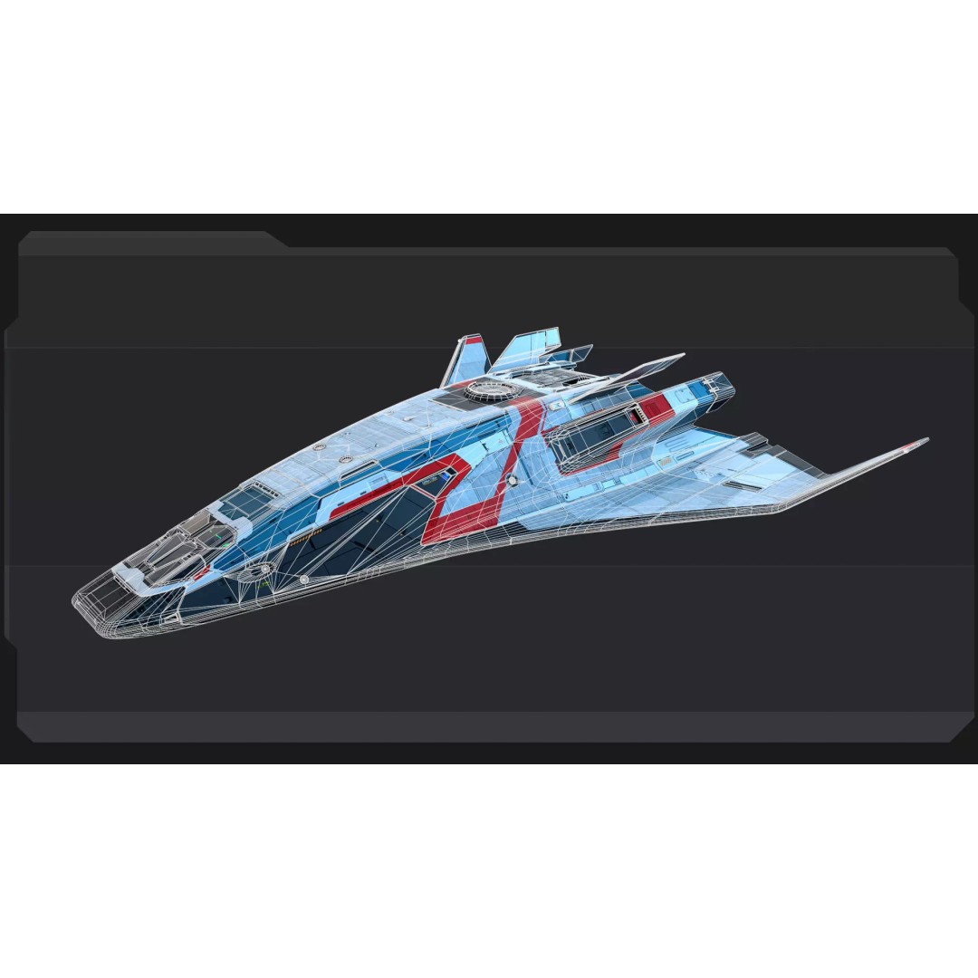 ARES 8 Shuttle 3D Model – Low Poly Spacecraft, FBX, PBR Textures