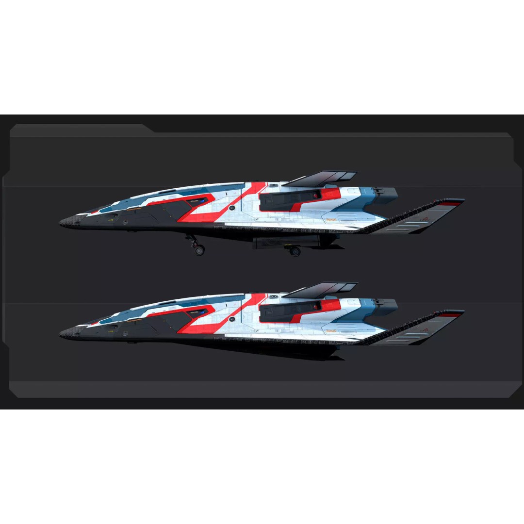 ARES 8 Shuttle 3D Model – Low Poly Spacecraft, FBX, PBR Textures - View 14
