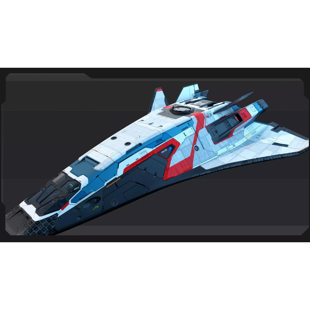 ARES 8 Shuttle 3D Model – Low Poly Spacecraft, FBX, PBR Textures - View 7
