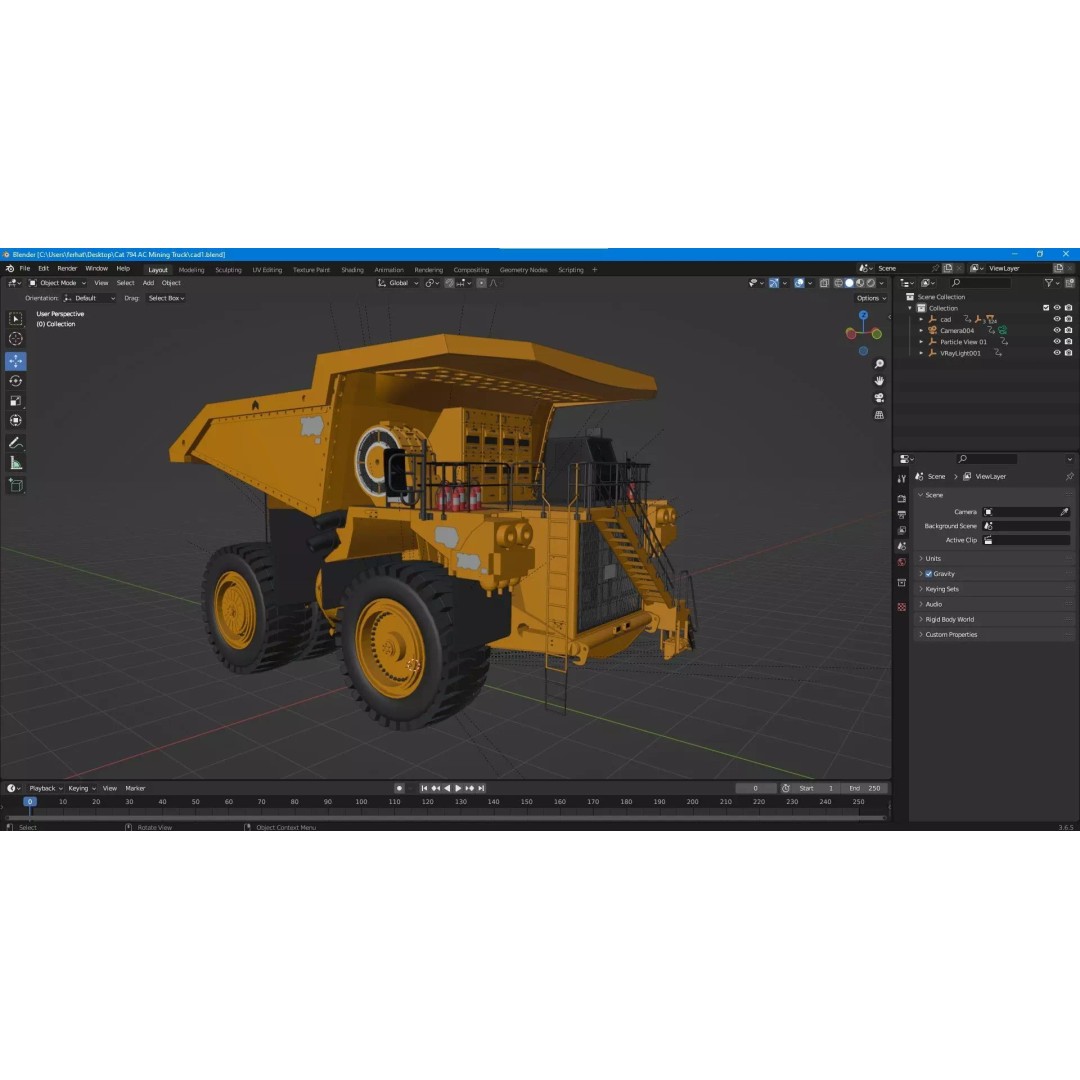 Mining Truck 3D Model – Detailed Industrial Vehicle, FBX, OBJ - View 21