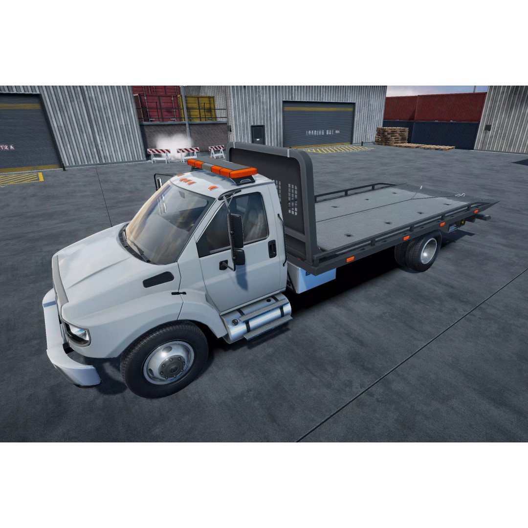 Rollback Towing Truck 3D Model – Low Poly Game Asset for Unity - View 11