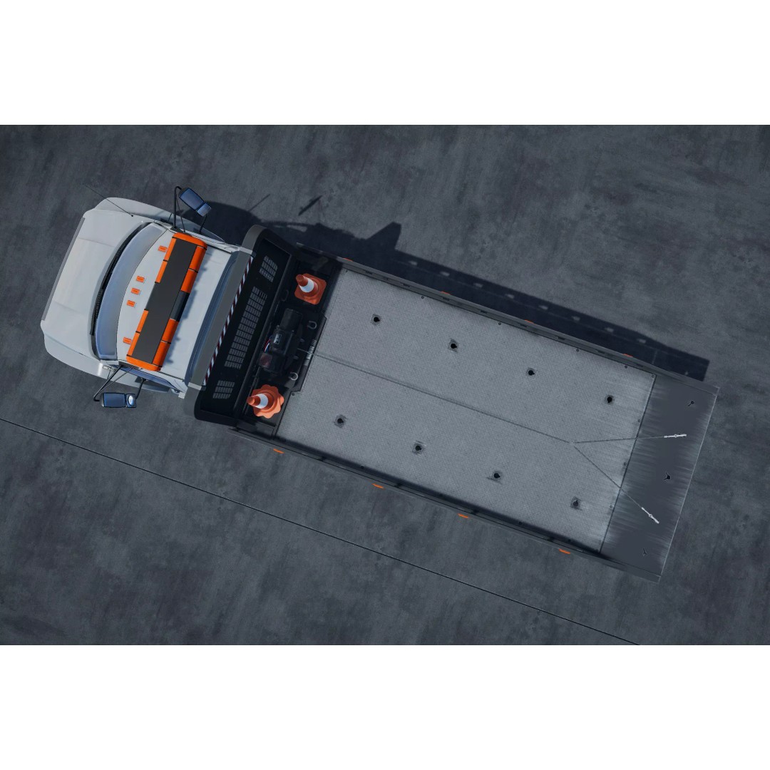 Rollback Towing Truck 3D Model – Low Poly Game Asset for Unity - View 13