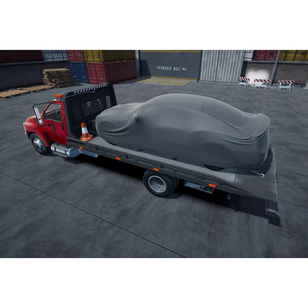 Rollback Towing Truck 3D Model – Low Poly Game Asset for Unity - View 3