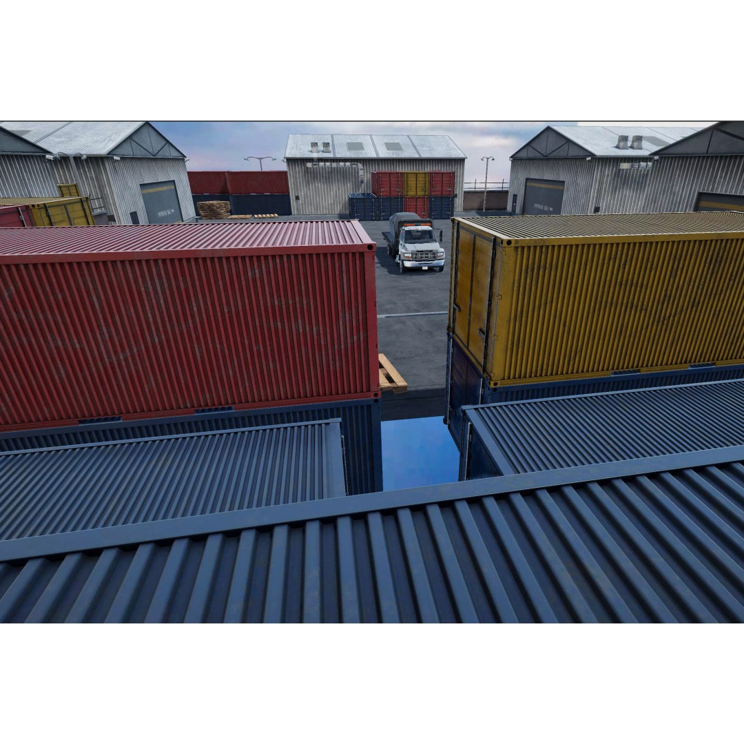 Rollback Towing Truck 3D Model – Low Poly Game Asset for Unity - View 32