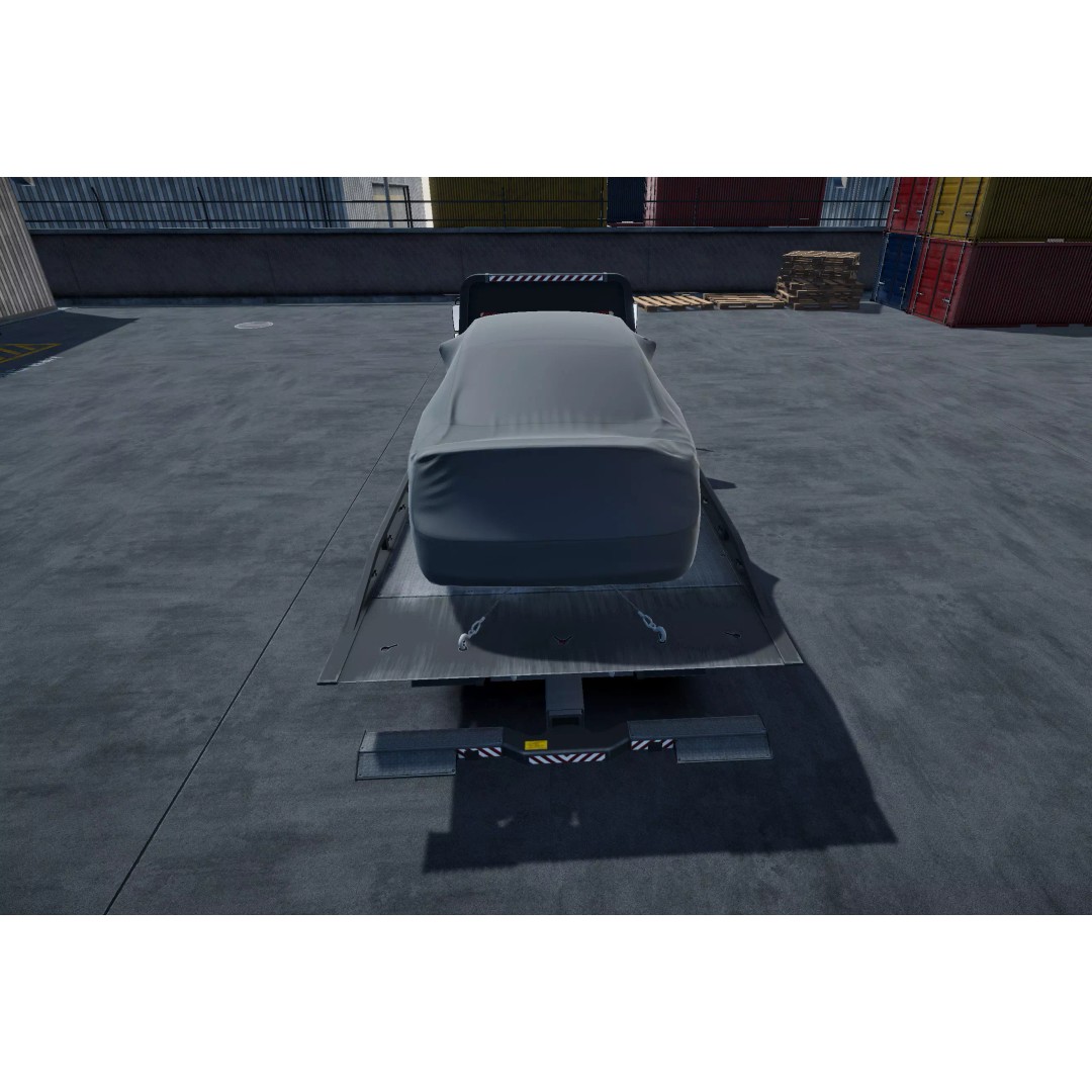 Rollback Towing Truck 3D Model – Low Poly Game Asset for Unity - View 4