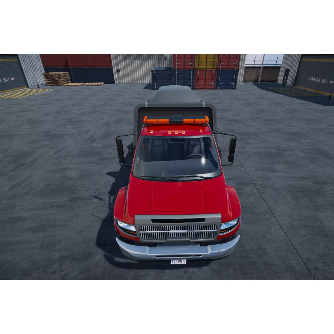 Rollback Towing Truck 3D Model – Low Poly Game Asset for Unity - View 6