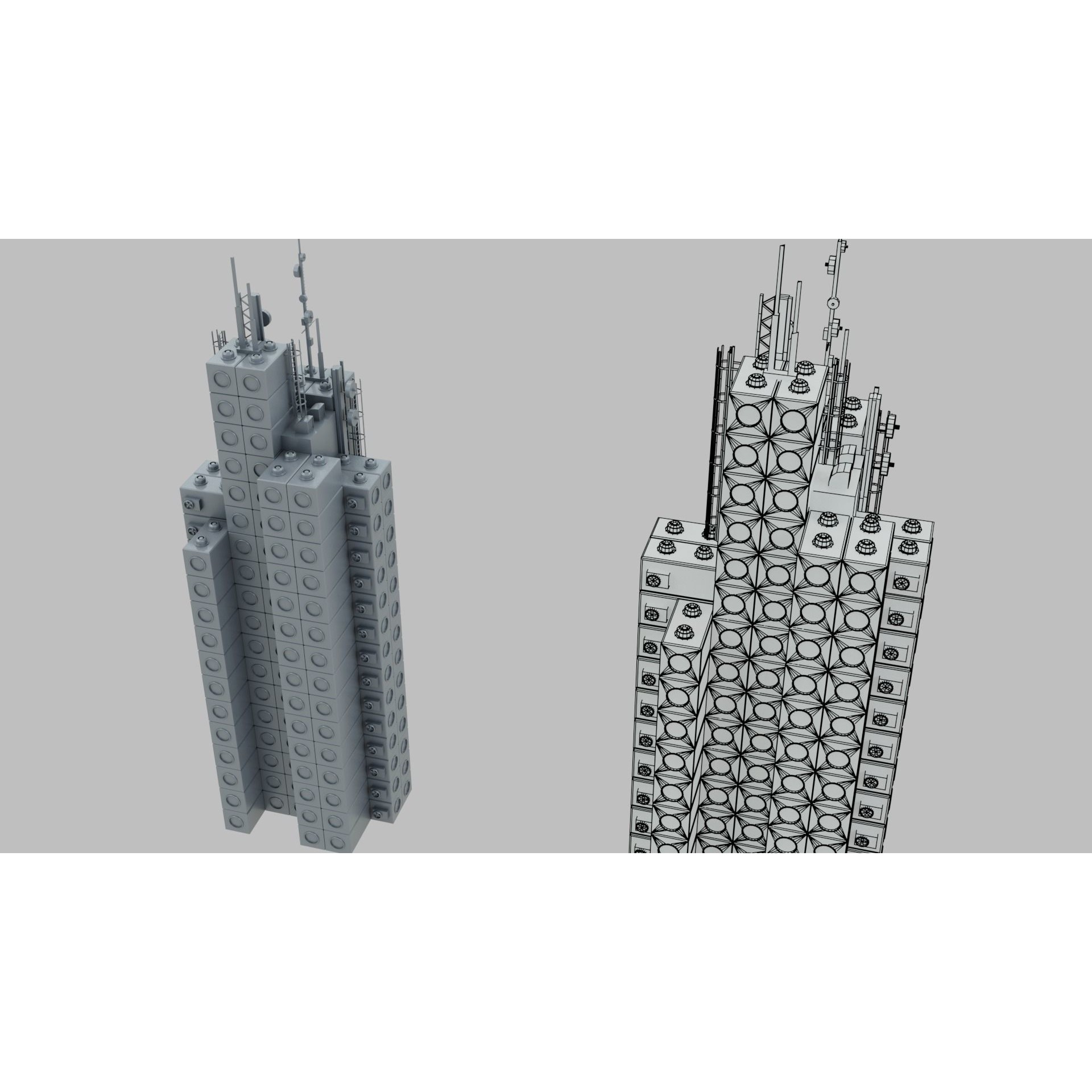 Sci-Fi Industrial Base - Game-Ready 3D Model - View 11