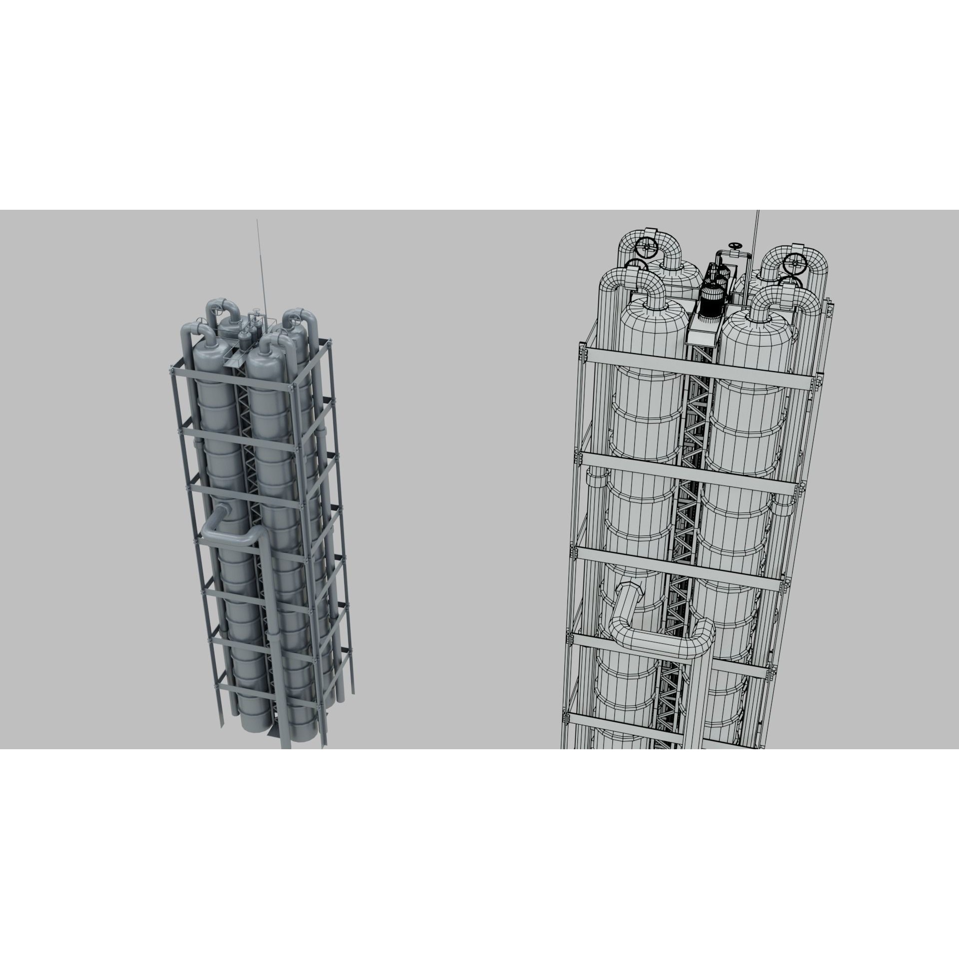 Sci-Fi Industrial Base - Game-Ready 3D Model - View 9
