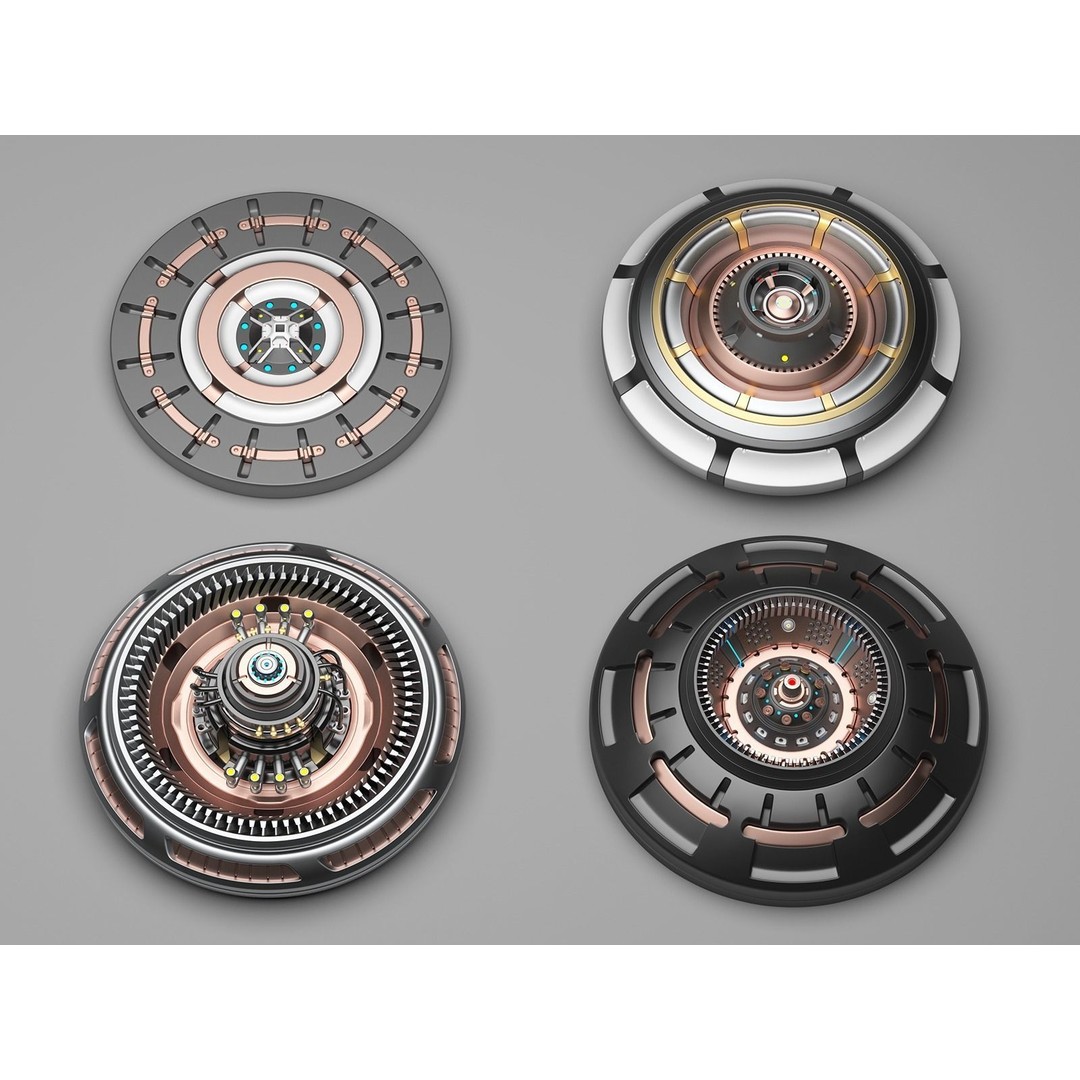 Sci-Fi Kitbash 3D Model – Subdivision Ready, FBX & OBJ Formats - View 12