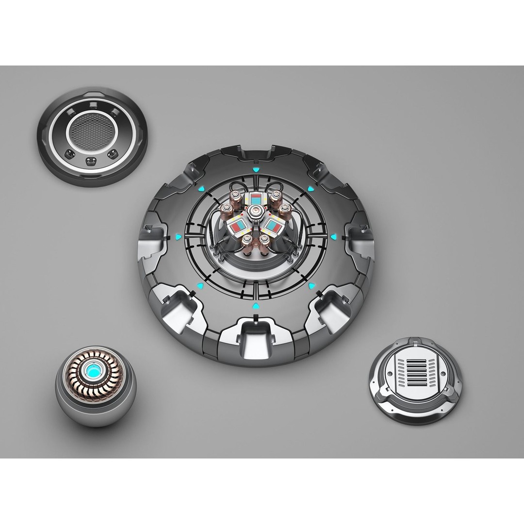 Sci-Fi Kitbash 3D Model – Subdivision Ready, FBX & OBJ Formats - View 14