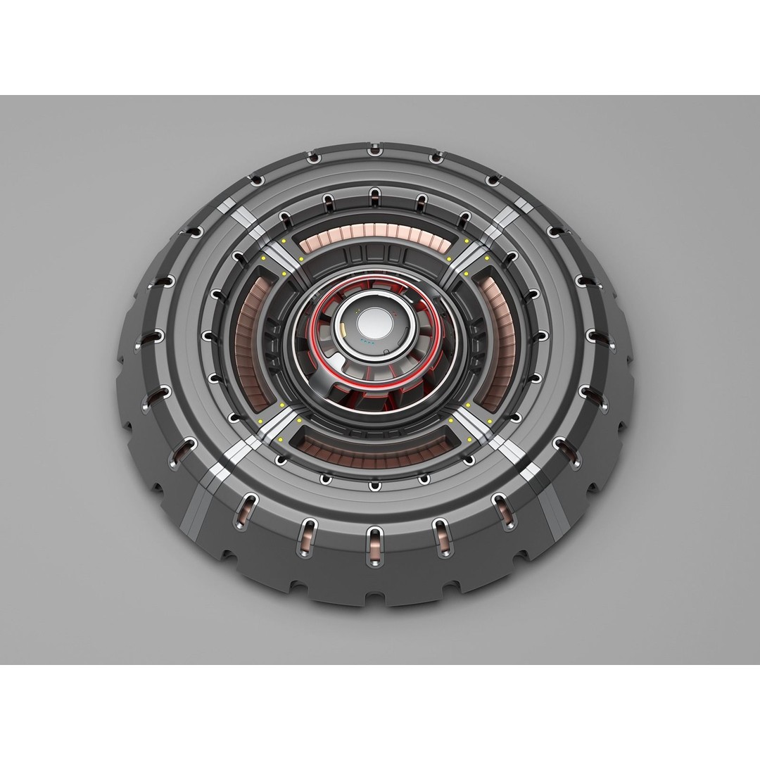 Sci-Fi Kitbash 3D Model – Subdivision Ready, FBX & OBJ Formats - View 20