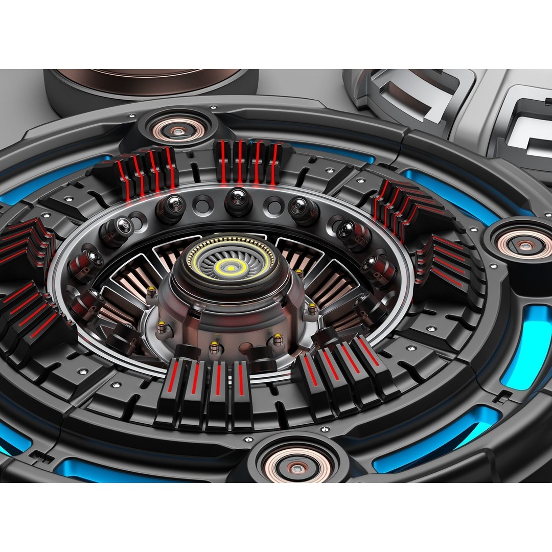 Sci-Fi Kitbash 3D Model – Subdivision Ready, FBX & OBJ Formats - View 7