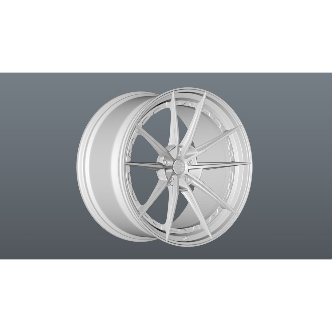 Super Deep Concave 3D Model – Modular Car Rim, PBR Textures, FBX - View 15