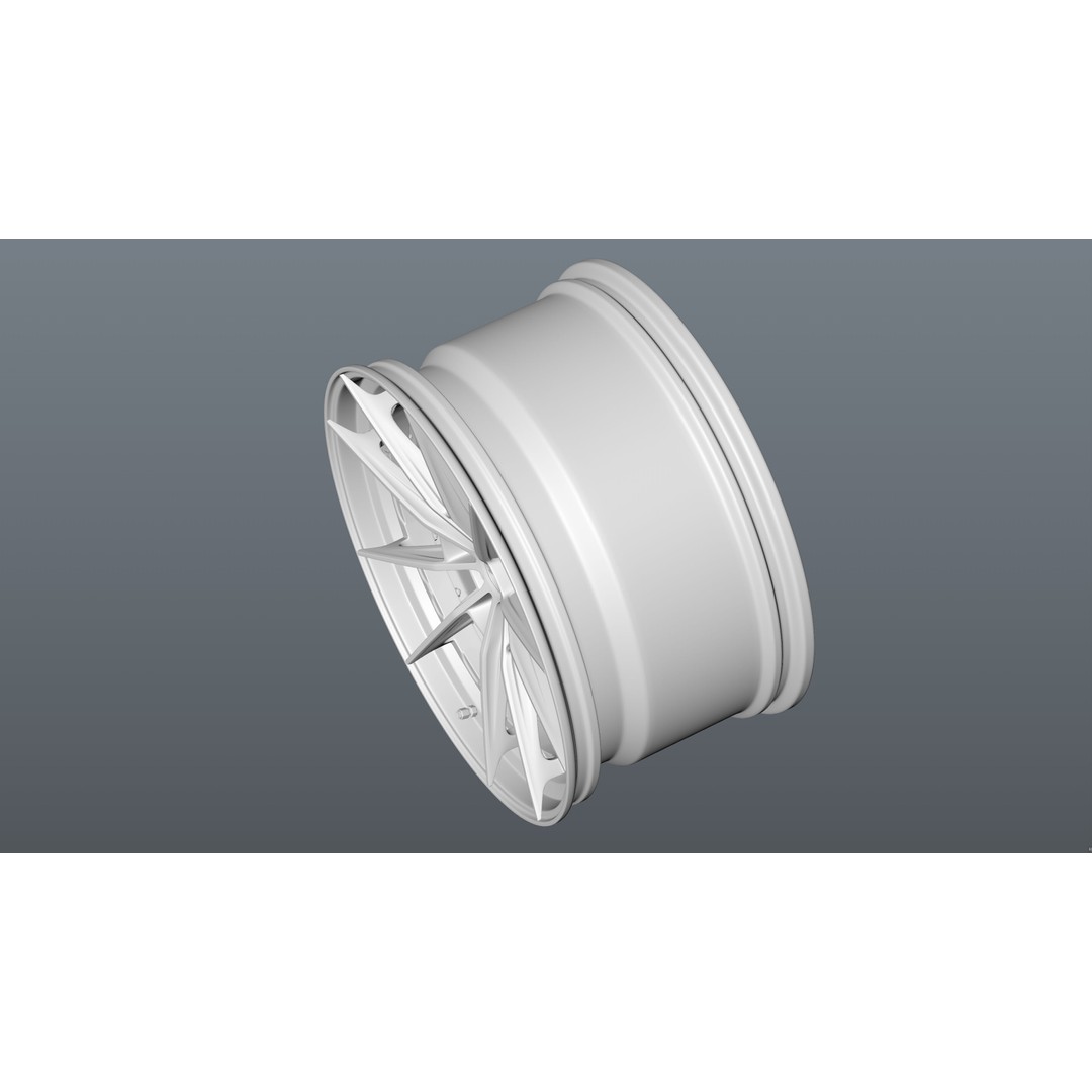 Super Deep Concave 3D Model – Modular Car Rim, PBR Textures, FBX - View 20