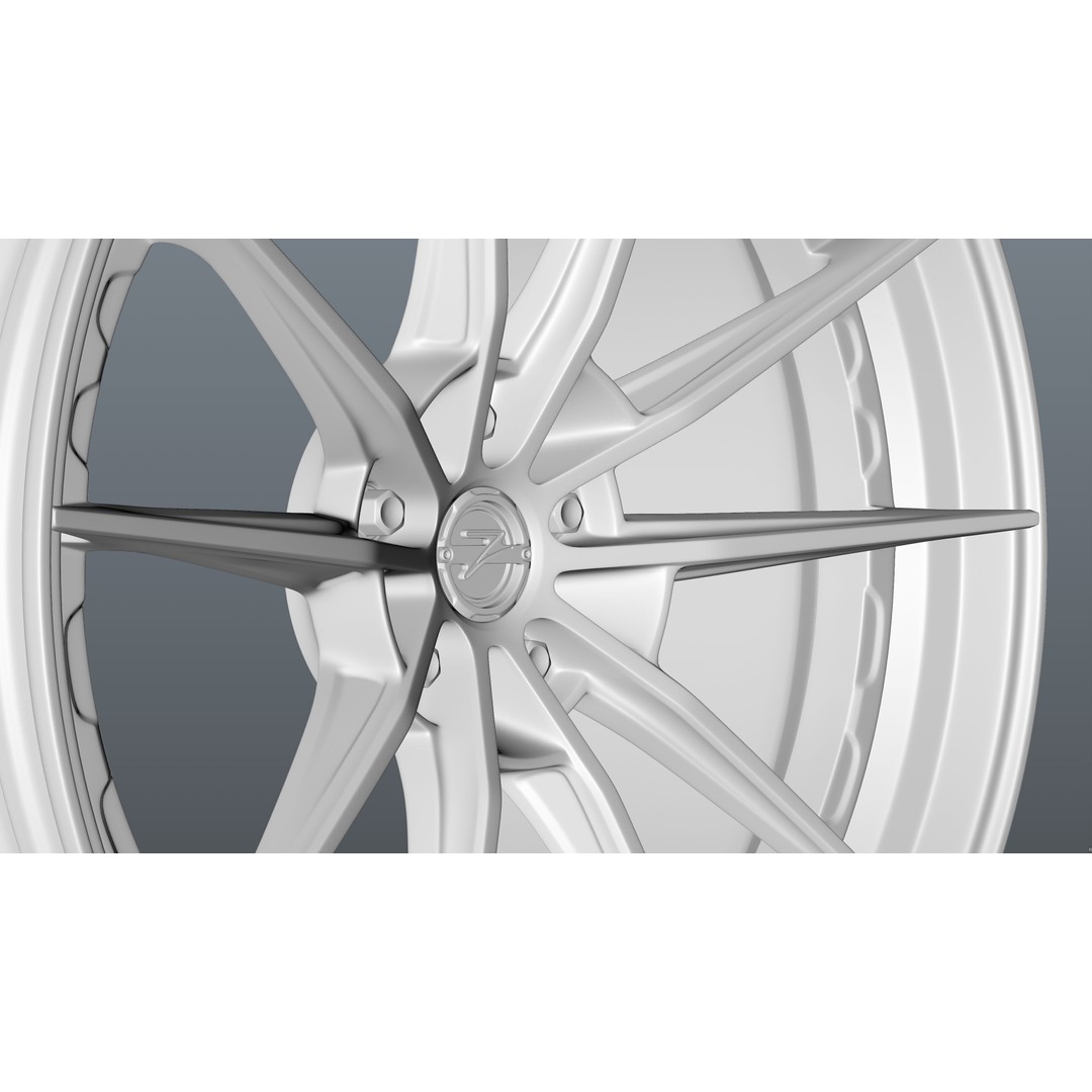 Super Deep Concave 3D Model – Modular Car Rim, PBR Textures, FBX - View 23