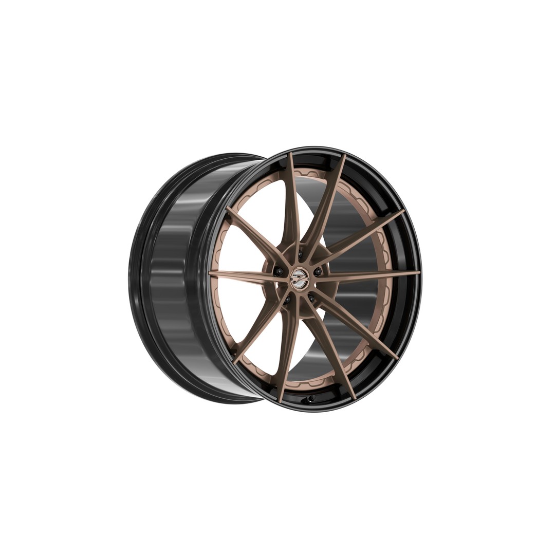 Super Deep Concave 3D Model – Modular Car Rim, PBR Textures, FBX - View 3