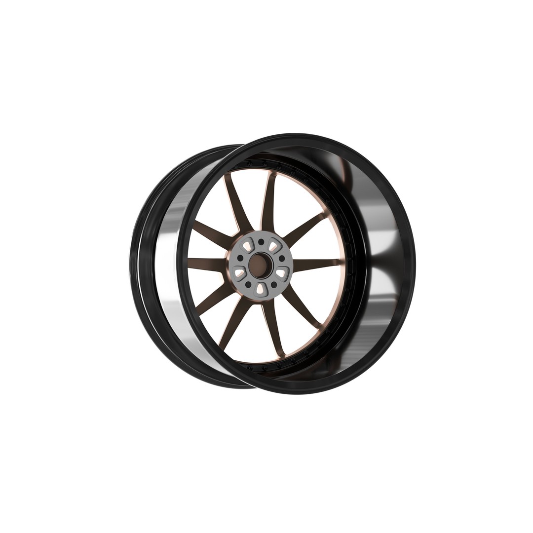 Super Deep Concave 3D Model – Modular Car Rim, PBR Textures, FBX - View 6