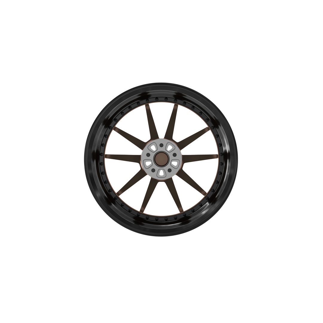 Super Deep Concave 3D Model – Modular Car Rim, PBR Textures, FBX - View 7