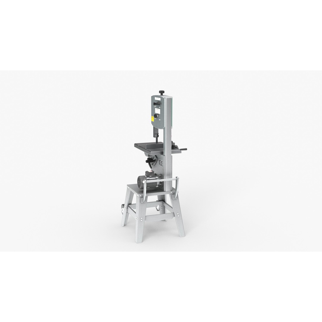 Band Saw 3D Model – High Quality Industrial Tool, FBX, OBJ - View 12
