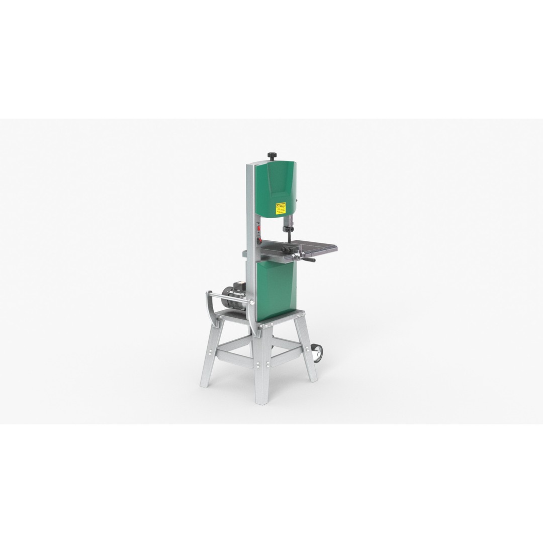 Band Saw 3D Model – High Quality Industrial Tool, FBX, OBJ - View 14