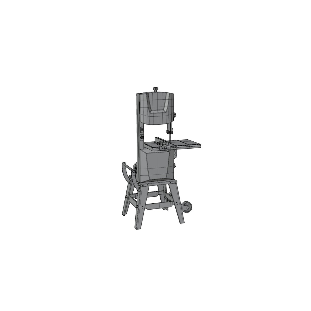 Band Saw 3D Model – High Quality Industrial Tool, FBX, OBJ - View 16