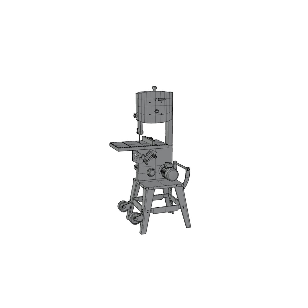 Band Saw 3D Model – High Quality Industrial Tool, FBX, OBJ - View 18
