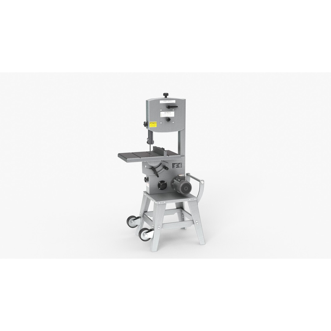 Band Saw 3D Model – High Quality Industrial Tool, FBX, OBJ - View 9