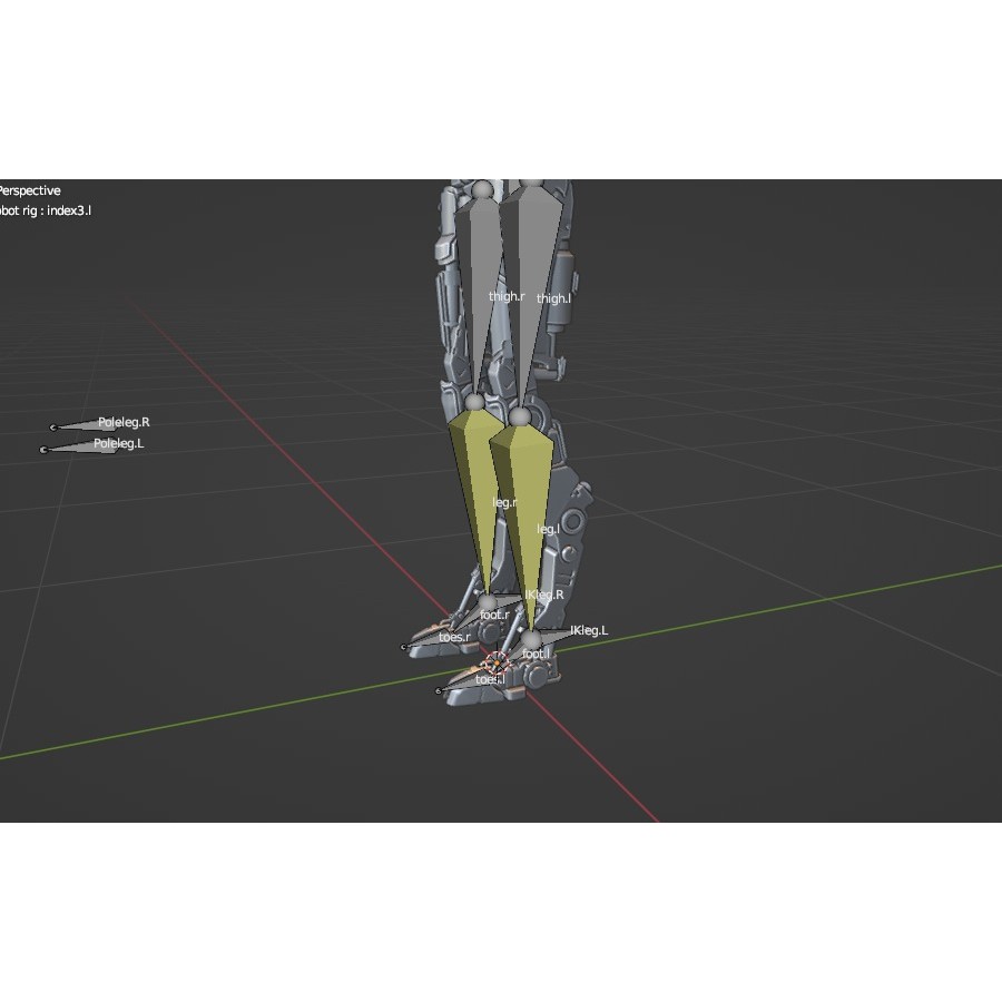 Futuristic Robot 3D Model – Low Poly Game Ready, FBX, PBR Textures - View 46