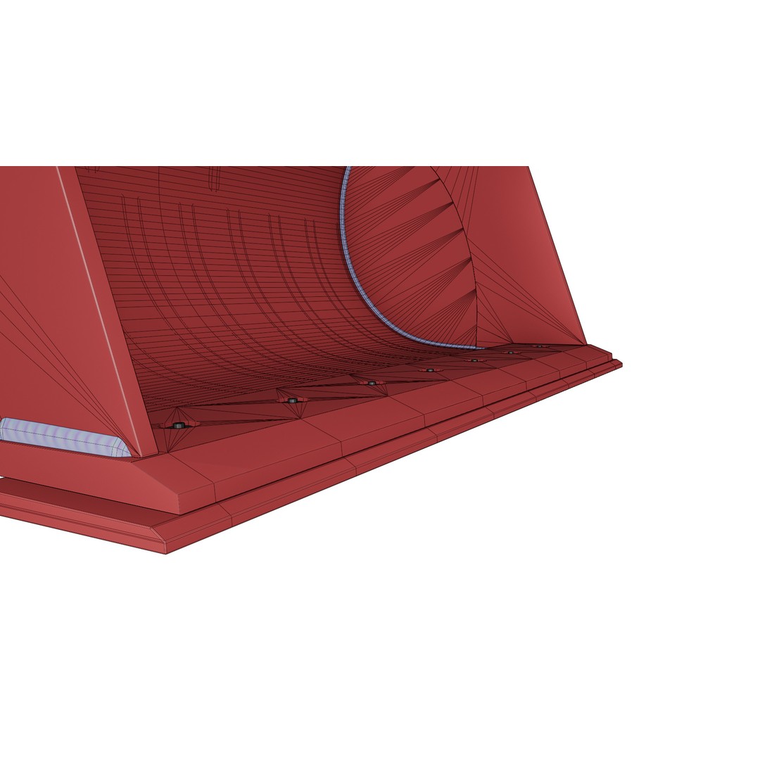 ESCO Ditch Cleaning Buckets 3D Model – Low Poly Excavator Attachment, FBX