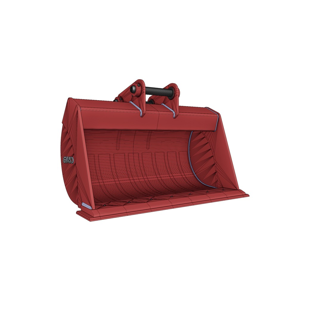 ESCO Ditch Cleaning Buckets 3D Model – Low Poly Excavator Attachment, FBX - View 18