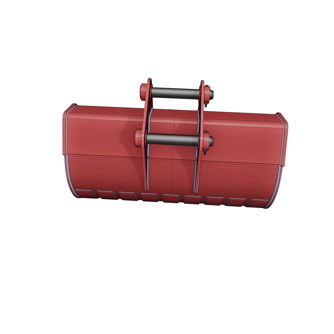 ESCO Ditch Cleaning Buckets 3D Model – Low Poly Excavator Attachment, FBX - View 19