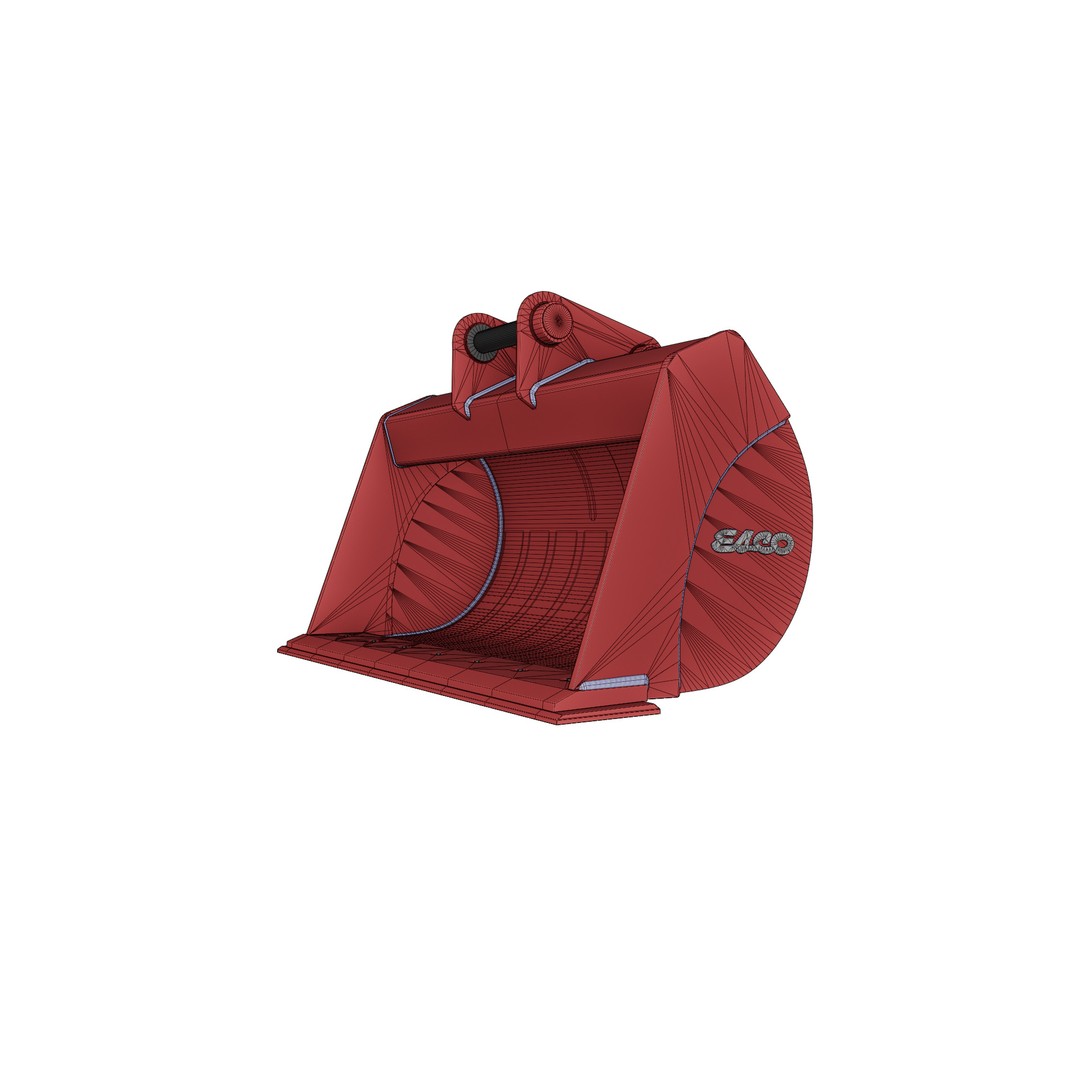 ESCO Ditch Cleaning Buckets 3D Model – Low Poly Excavator Attachment, FBX - View 22
