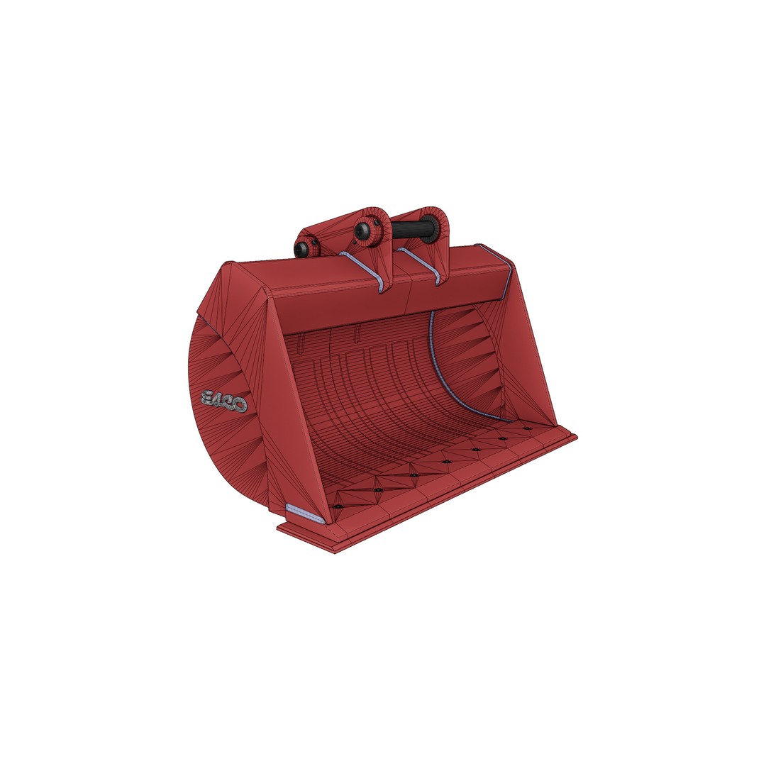 ESCO Ditch Cleaning Buckets 3D Model – Low Poly Excavator Attachment, FBX - View 24