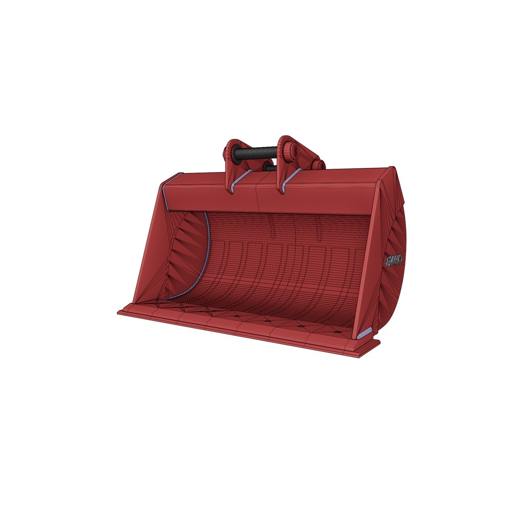 ESCO Ditch Cleaning Buckets 3D Model – Low Poly Excavator Attachment, FBX - View 26