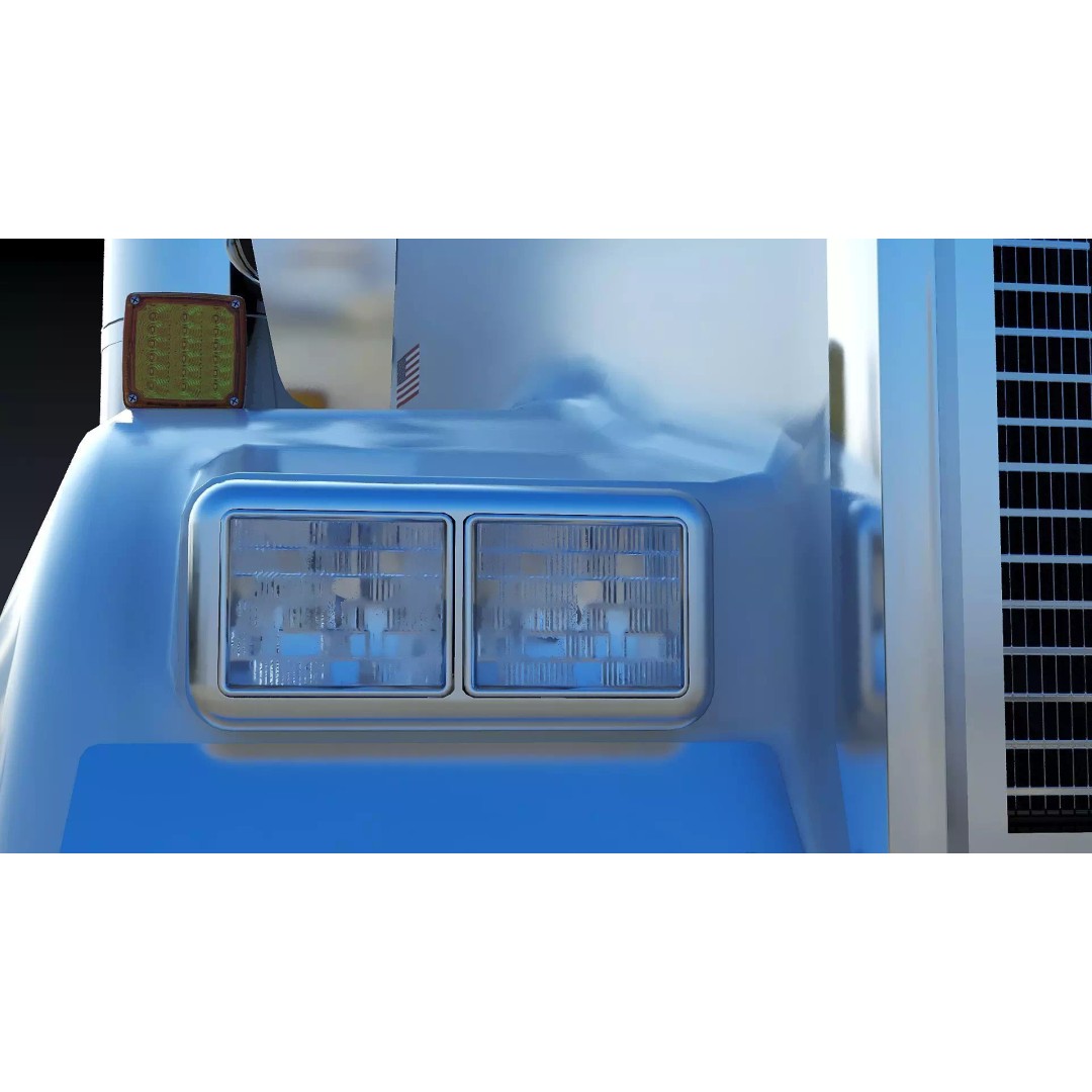 Kenworth W900 Concrete Mixer 3D Model – Low Poly Game Ready, FBX - View 38