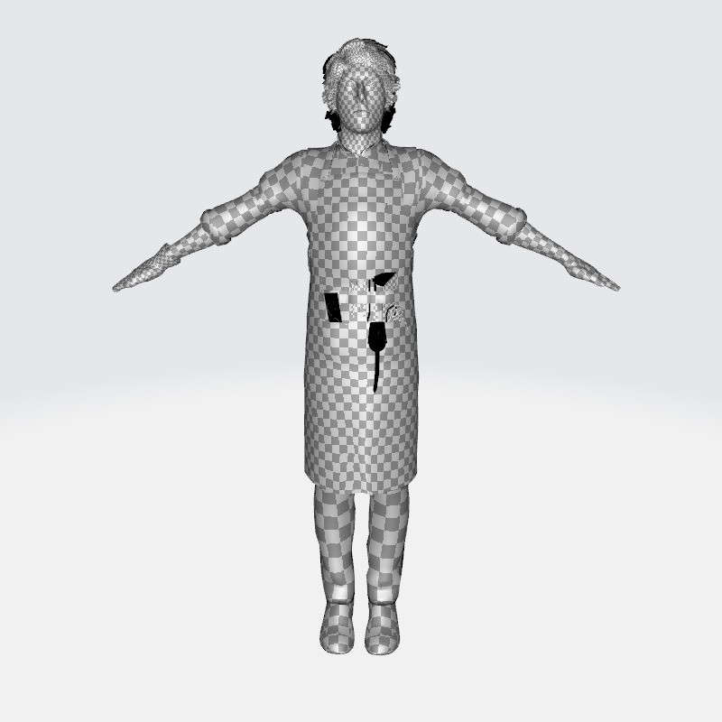 Industrial Electrical Technician 3D Model – Low Poly Rigged Character, FBX