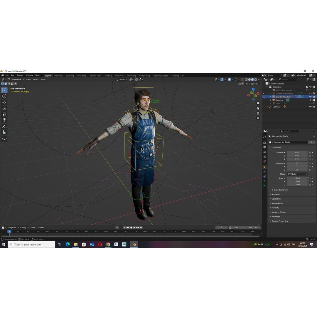 Industrial Electrical Technician 3D Model – Low Poly Rigged Character, FBX - View 16