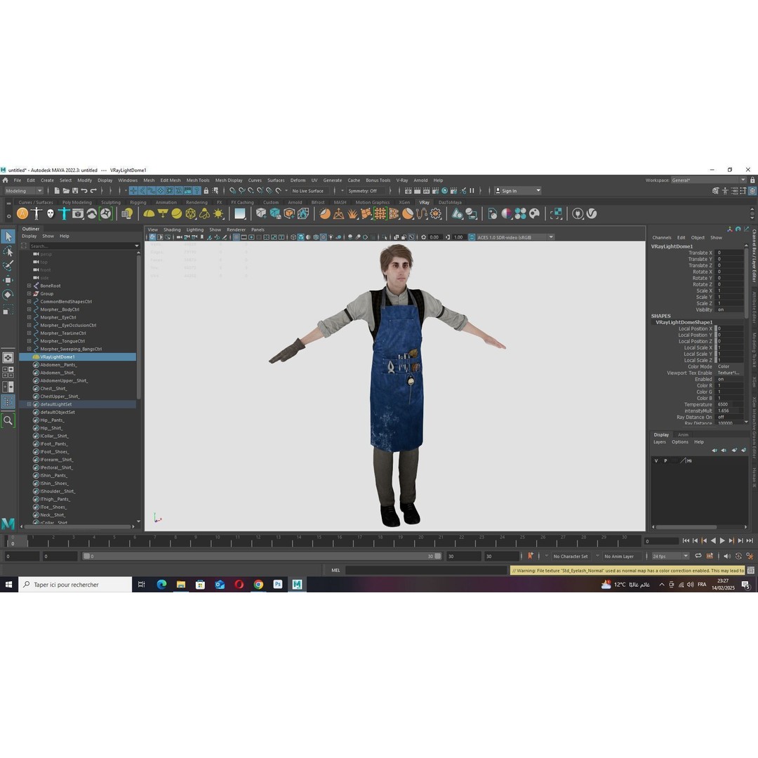Industrial Electrical Technician 3D Model – Low Poly Rigged Character, FBX - View 20