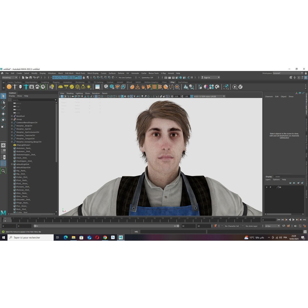 Industrial Electrical Technician 3D Model – Low Poly Rigged Character, FBX - View 21