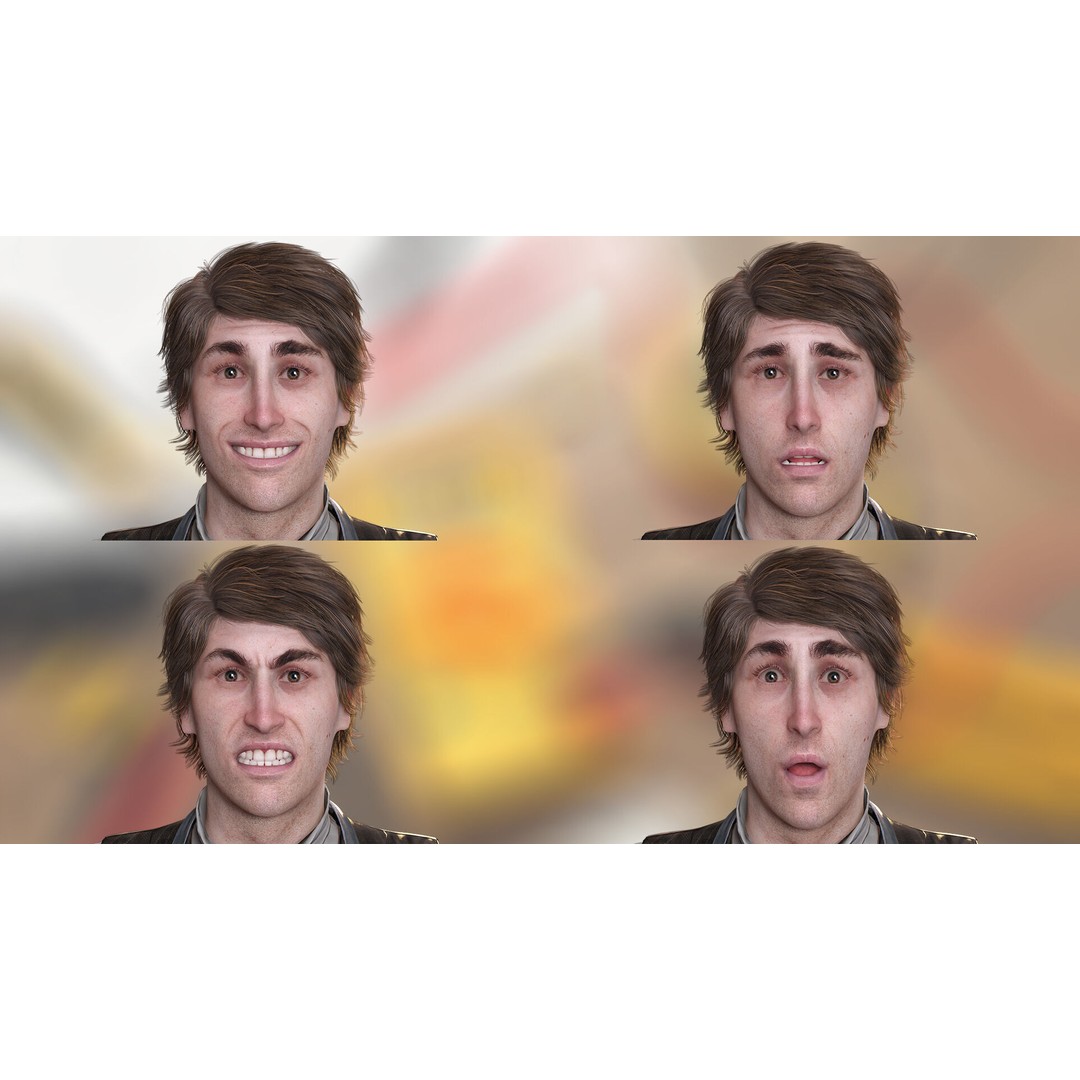 Industrial Electrical Technician 3D Model – Low Poly Rigged Character, FBX - View 8