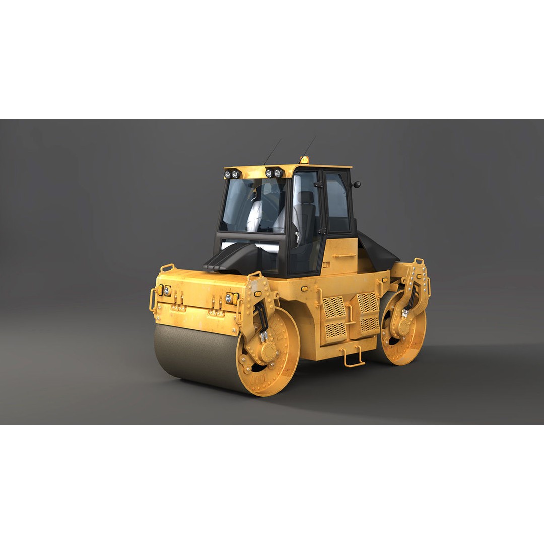 Heavy Machines 3D Model – Detailed Industrial Vehicle Collection, FBX - View 10