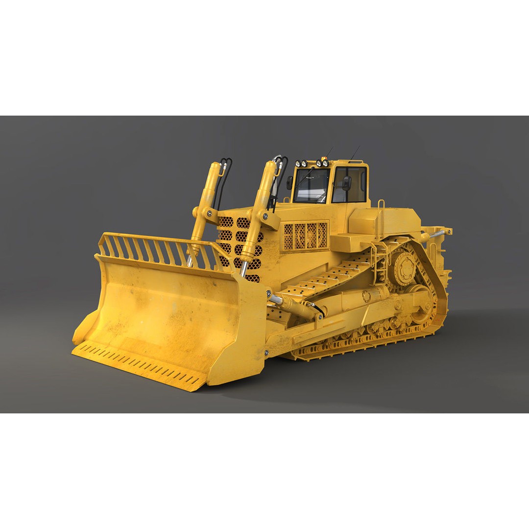 Heavy Machines 3D Model – Detailed Industrial Vehicle Collection, FBX - View 12