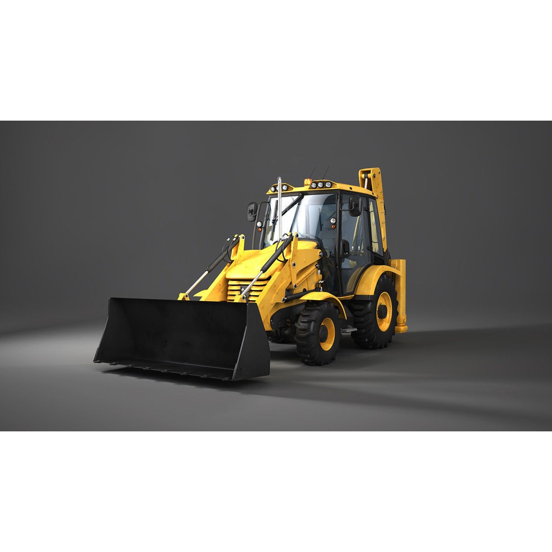 Heavy Machines 3D Model – Detailed Industrial Vehicle Collection, FBX - View 15