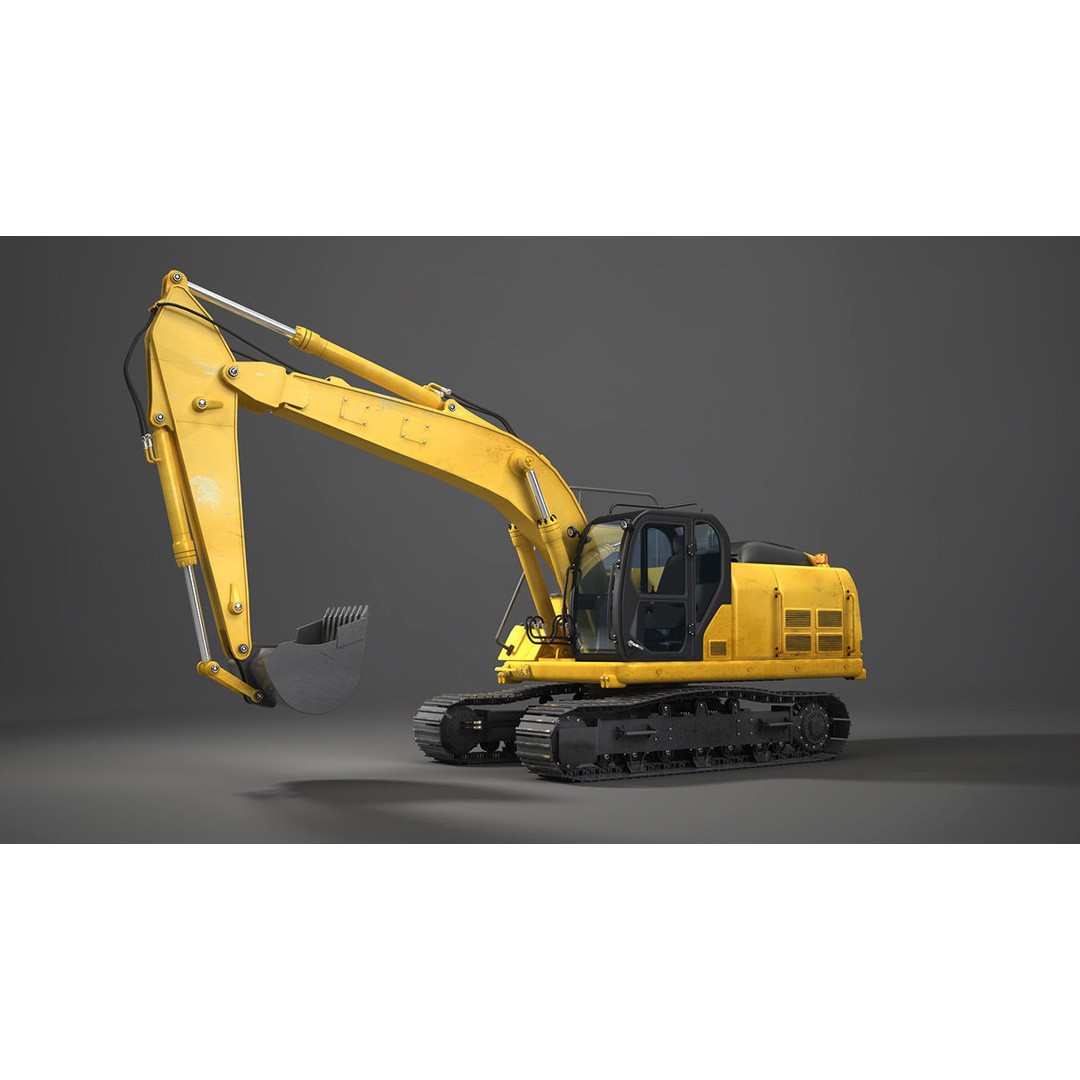 Heavy Machines 3D Model – Detailed Industrial Vehicle Collection, FBX - View 18