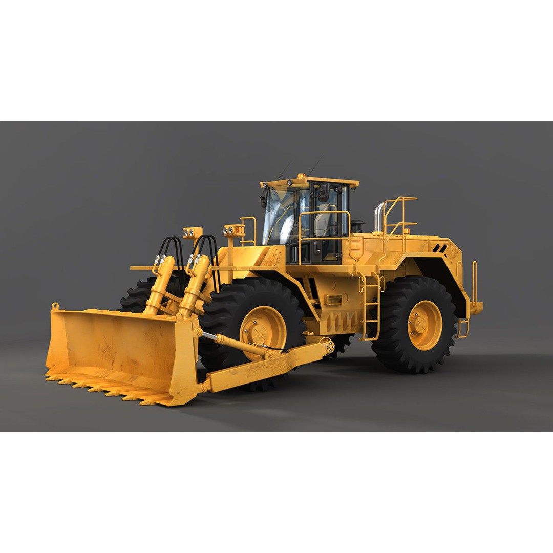 Heavy Machines 3D Model – Detailed Industrial Vehicle Collection, FBX - View 3