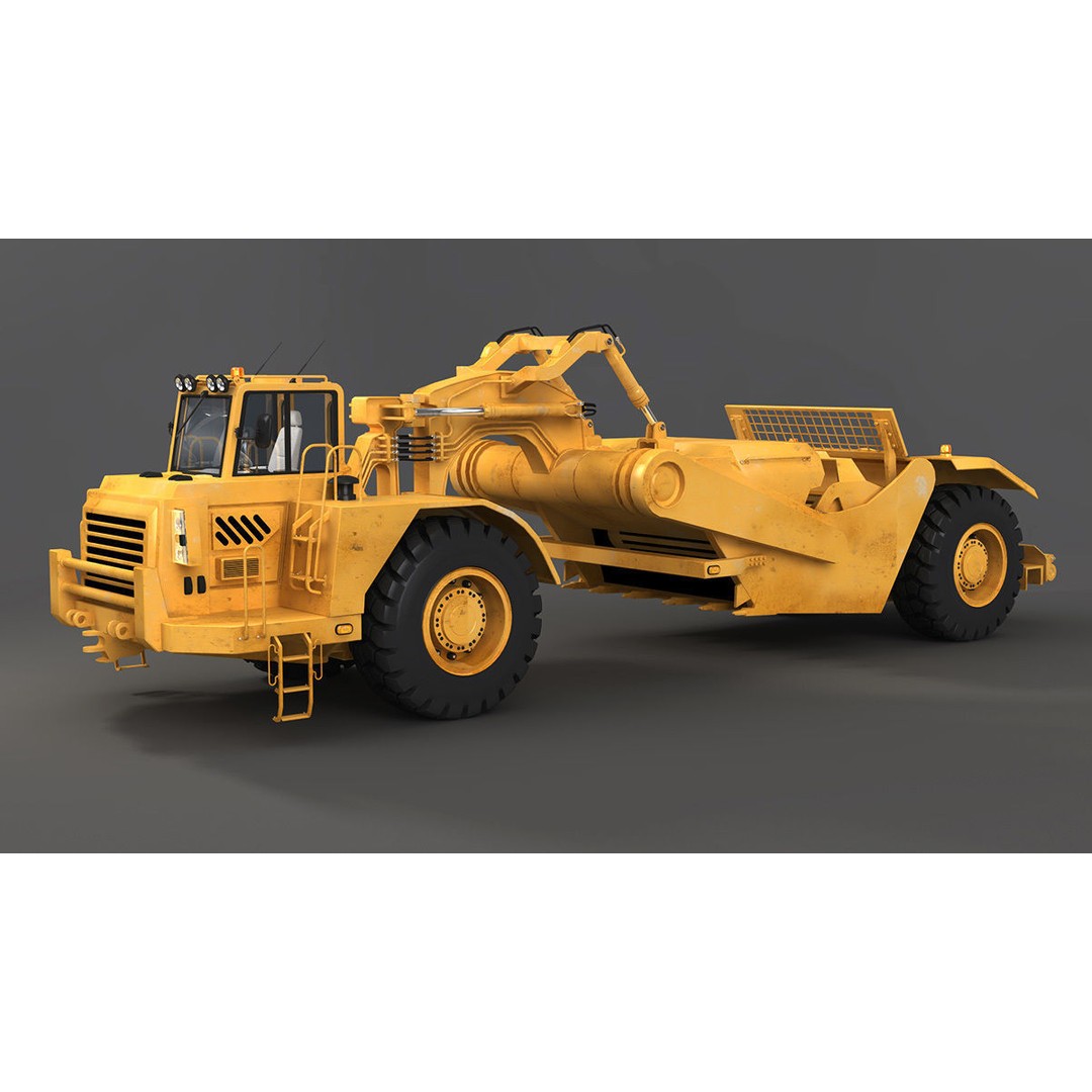 Heavy Machines 3D Model – Detailed Industrial Vehicle Collection, FBX - View 5